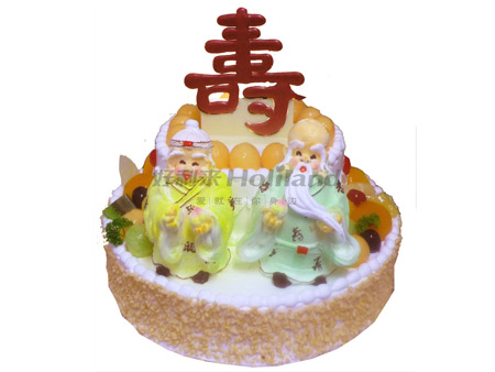 好利来蛋糕/福寿双全（12寸+8寸）