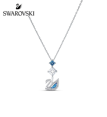 施華洛世奇精品藍調天鵝項鏈/125周年紀念款