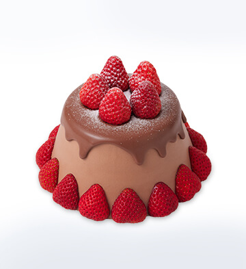 草莓四重奏酸奶可可蛋糕/5寸