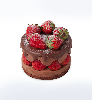 雙重鮮草莓巧克力蛋糕/4寸