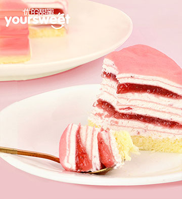 草莓千層蛋糕/6英寸