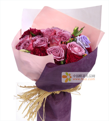 16朵紫玫瑰