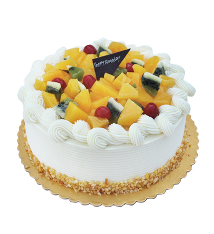 贝丽多蛋糕_杂果蛋糕(12寸)_鲜奶,新鲜水果,巧克力碎-花礼网(中国鲜花