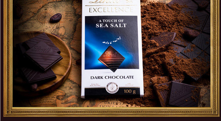 lindt瑞士莲特醇排装黑巧克力礼盒