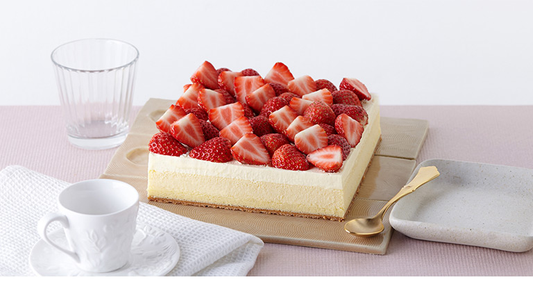 诺心蛋糕_草莓雪域芝士蛋糕(2-4人食)_品牌:诺心lecake 甜度