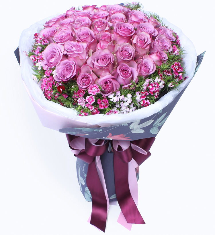紫色的花束有哪些 紫色花束的寓意是什么 花礼网 中国鲜花礼品网