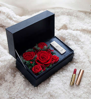 我如此爱你-兰蔻888小野莓粉金管口红款礼盒