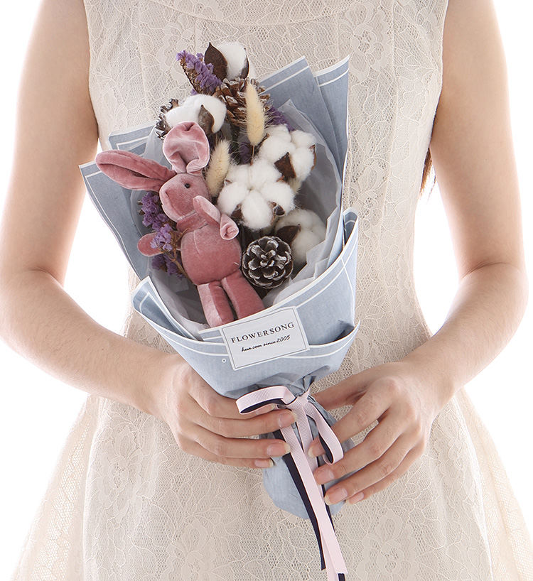 送含有棉花的花束给女生代表什么意思 中国花礼网 鲜花礼品网