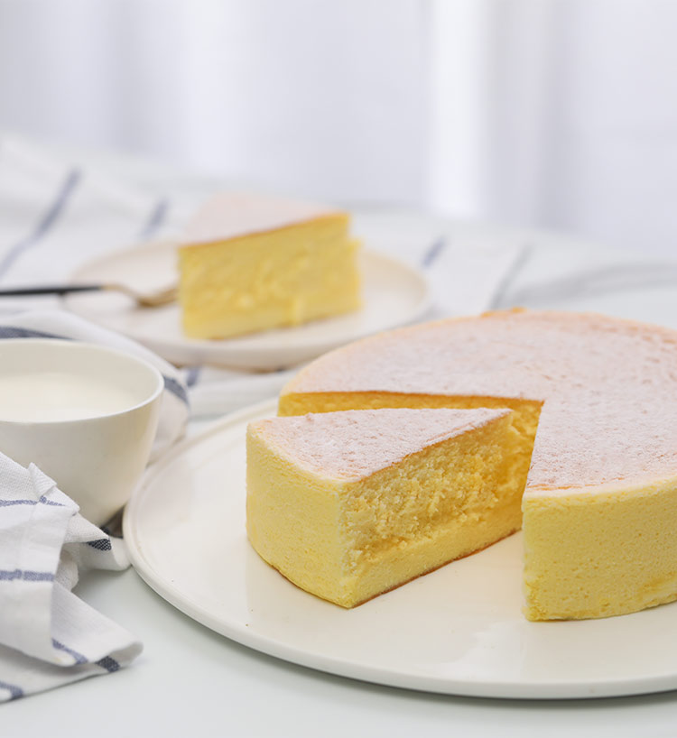 空气舒芙蕾(5-8人食):舒芙蕾芝士蛋糕,香草味戚风蛋糕胚_诺心蛋糕-花