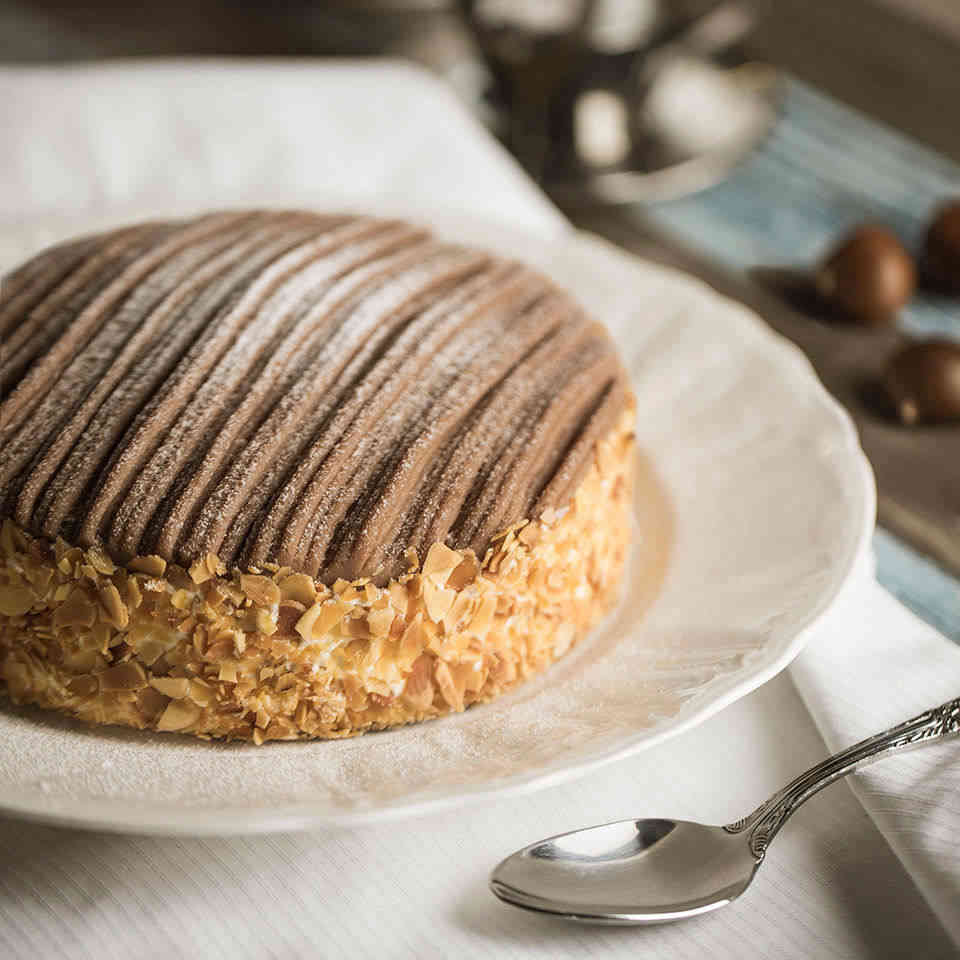 mcake蛋糕_朗姆醇栗香草奶油生日宴会蛋糕(3磅)_法