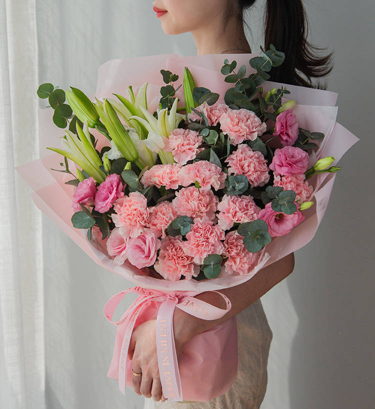 19朵粉色康乃馨